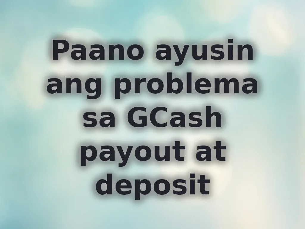 GCash troubleshooting guide