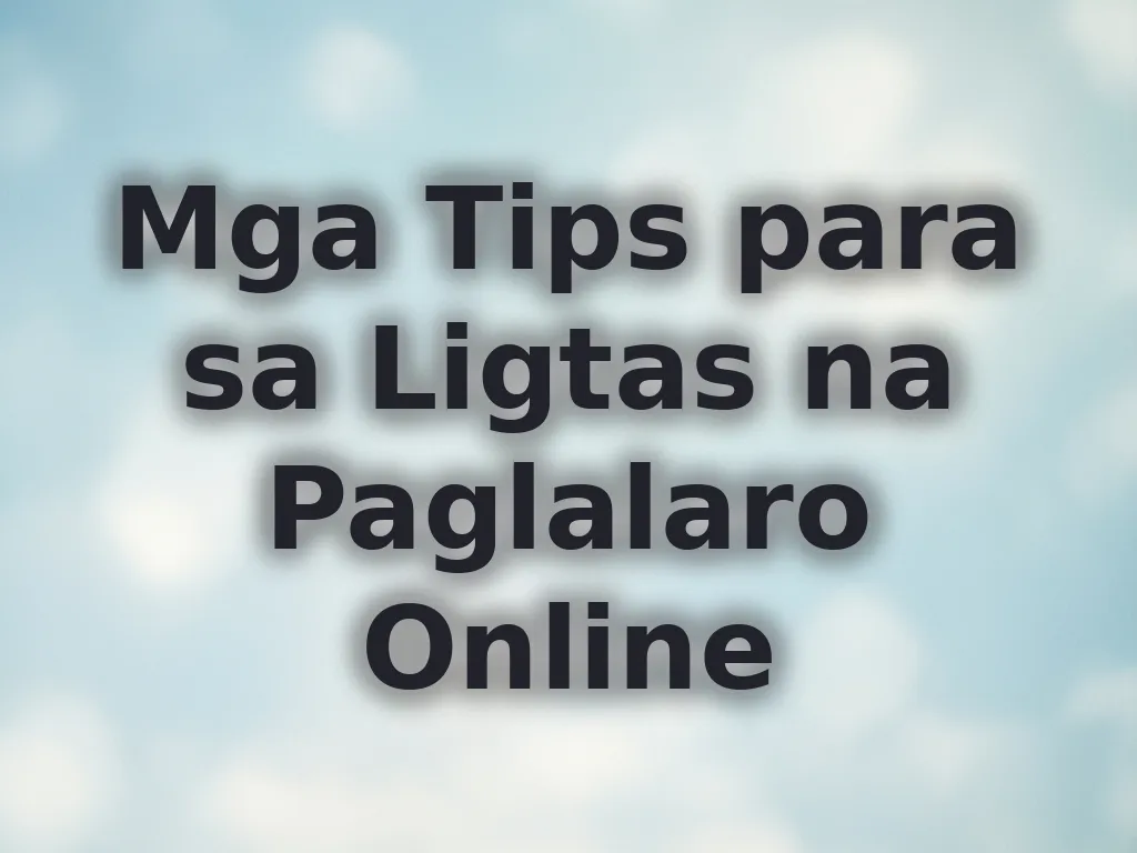 Safe gambling tips
